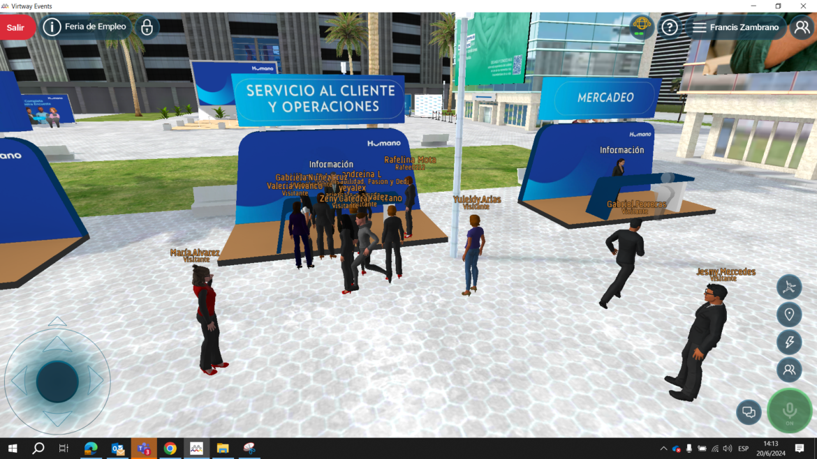 En un entorno totalmente virtual, Grupo Humano realizó con éxito  La Feria de Empleo en el Metaverso